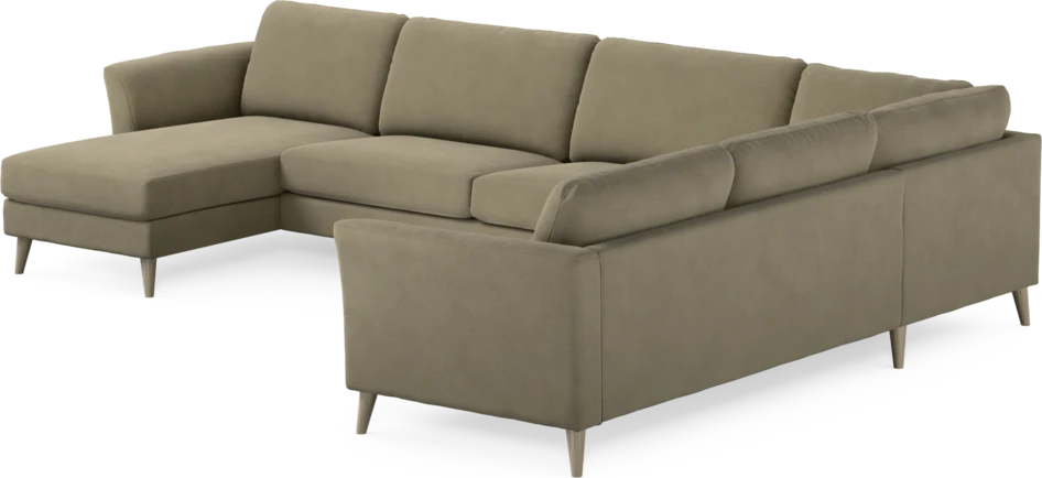 Bridge - Hörnsoffa, 3+2-sits med schäslong vänster - Beige