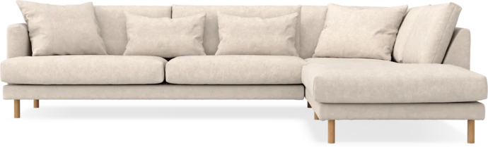 Harper, 3-sits soffa med divan höger