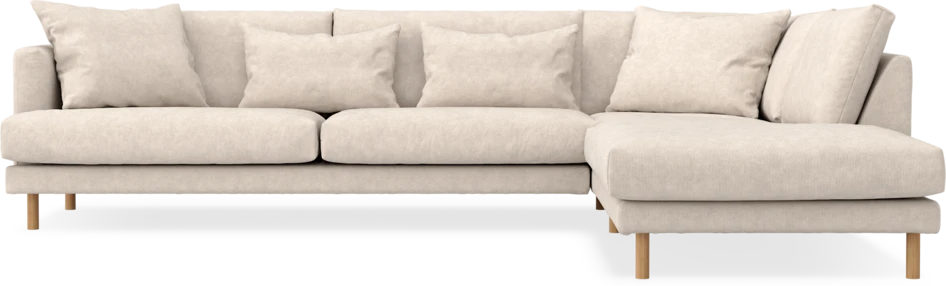 Harper - 3-sits soffa med divan höger - Vit