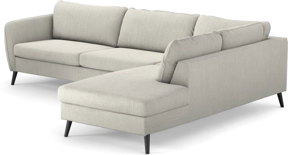 County - 2,5-sits soffa med divan höger - Grå