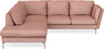 Madison - 2-sits soffa med divan vänster - Röd