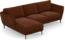 Madison Lux - 2-sits soffa med schäslong vänster - Orange