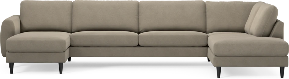 Bridge - 3-sits soffa med schäslong vänster och divan höger - Beige
