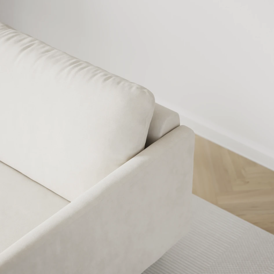 Madison Lux - Hörnsoffa 2+3-sits, hörn 2 - Vit
