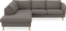 Madison - 2-sits soffa med divan vänster - Brun