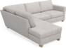 Friday - 2,5-sits soffa med divan vänster - Grå