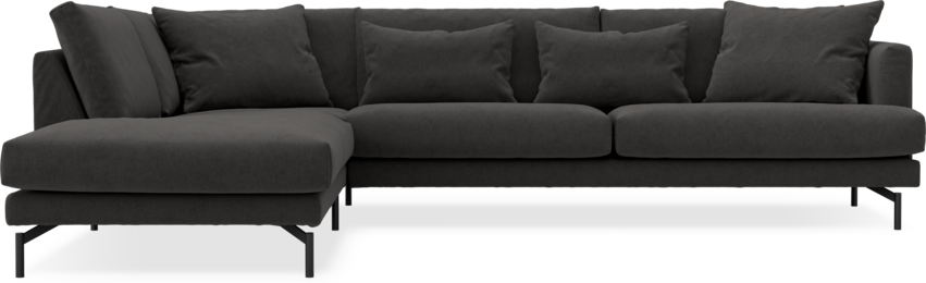 Harper - 3-sits soffa med divan vänster - Grå