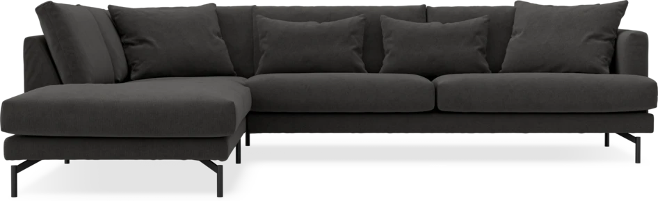 Harper - 3-sits soffa med divan vänster - Grå