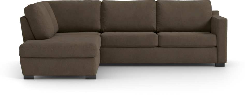 Friday - 2,5-sits soffa med divan vänster - Brun