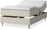 Delux Dream - Ställbar säng, enkelsäng med bäddmadrass - Beige