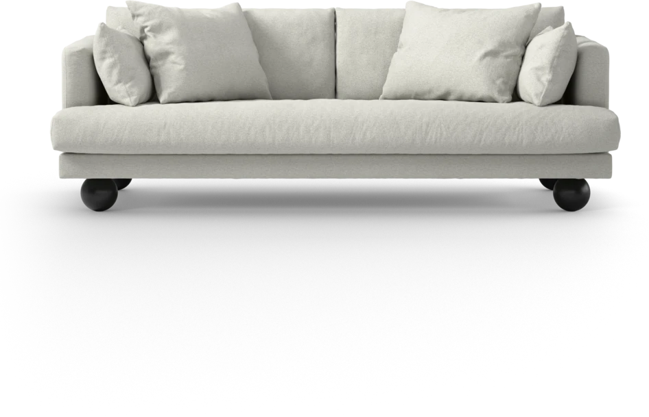 Harper - 3-sits soffa, hel dyna - Vit