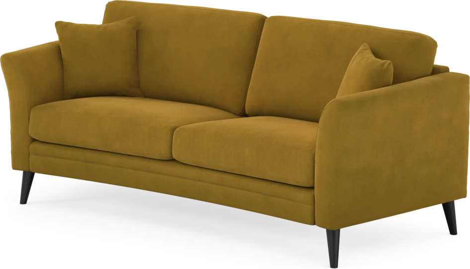 Eden - 2,5-sits soffa svängd - Gul