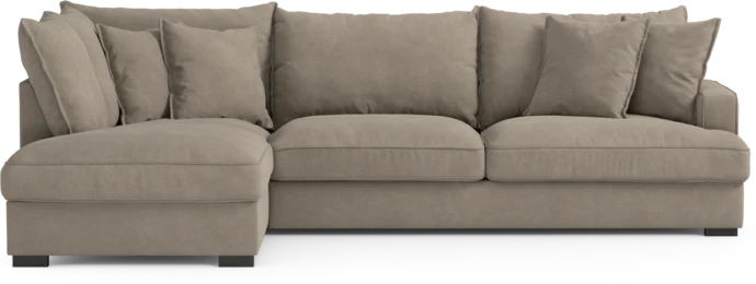 Mila, 3-sits soffa med divan vänster