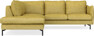 Madison - 2-sits soffa med divan vänster - Gul