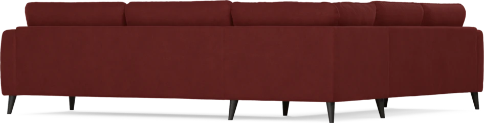 Bridge - Hörnsoffa, 2+3-sits - Röd