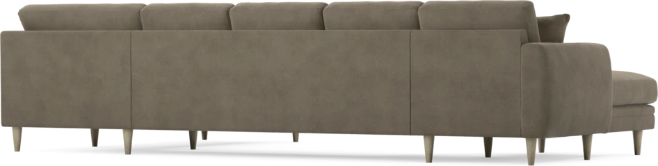 Eden - 3-sits soffa med schäslong vänster och divan höger - Beige
