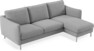 Madison Lux - 2-sits soffa med schäslong höger - Grå