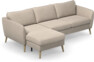 County - 3-sits soffa med flyttbar schäslong - Beige