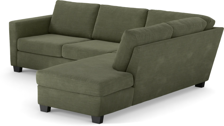 Friday - 2,5-sits soffa med divan höger - Grön
