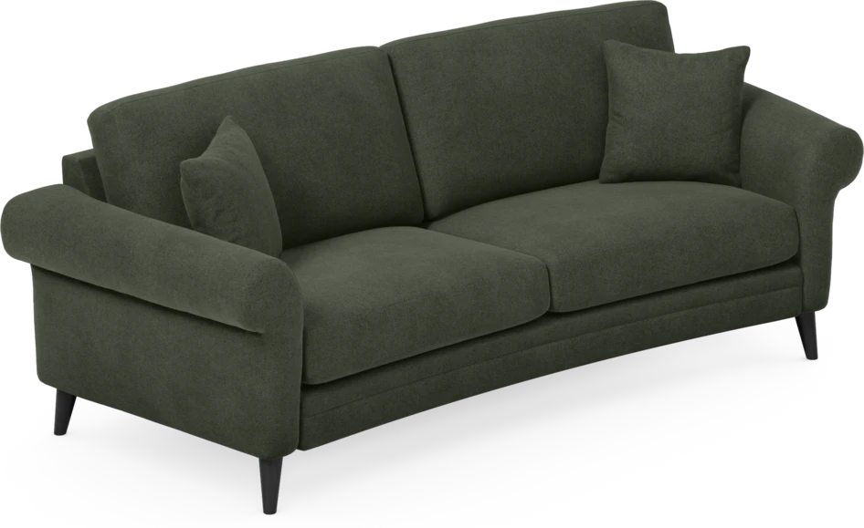 Eden - 2,5-sits soffa svängd - Grön