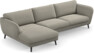 Madison Lux - 3-sits soffa med schäslong vänster - Grå