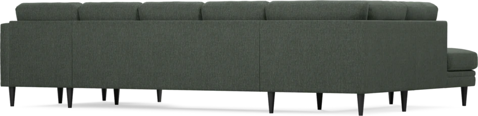 Eden - 3-sits soffa med divan vänster och schäslong höger - Grön