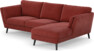 Madison - 2-sits soffa med schäslong höger - Rosa