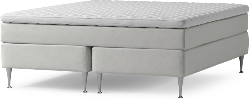 Delux Sense - Kontinentalsäng, dubbelsäng med bäddmadrass och sängben