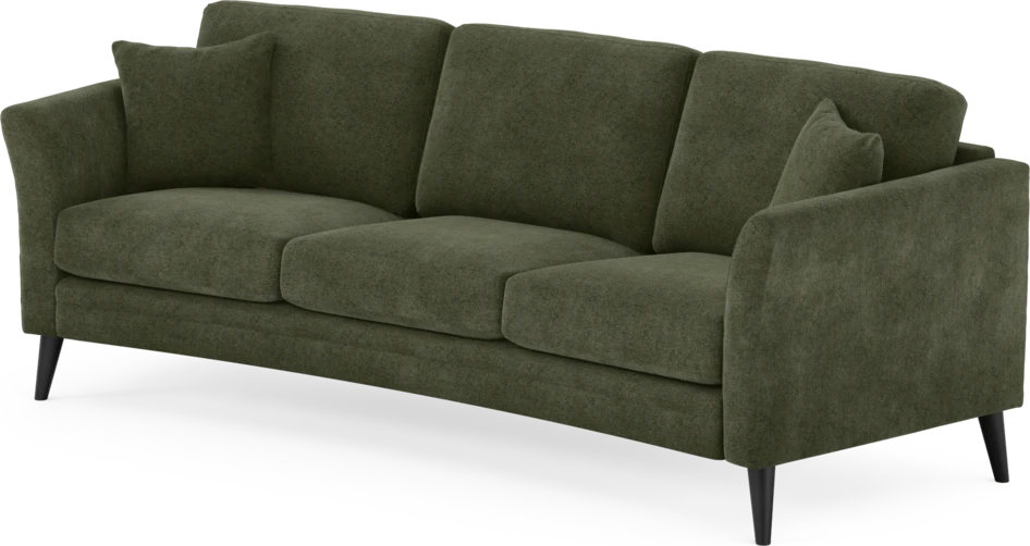Eden - 3-sits soffa svängd - Grön