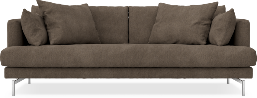 Harper - 3-sits soffa, hel dyna - Brun