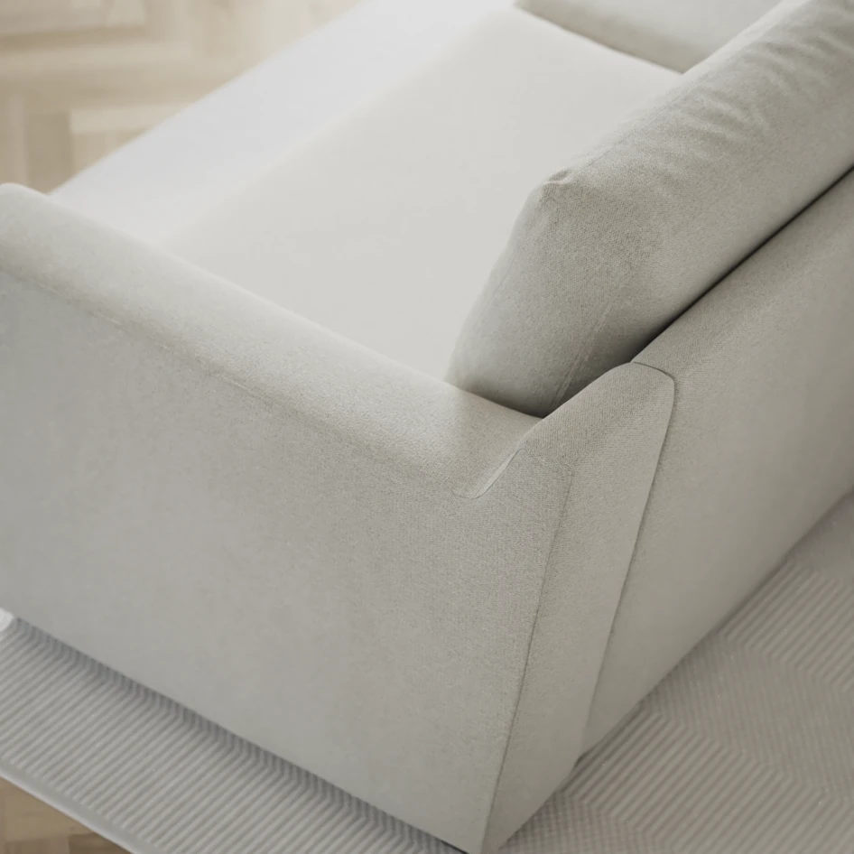 Friday - 2,5-sits soffa med divan höger - Vit