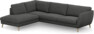 Madison - 3-sits soffa med divan vänster - Grå