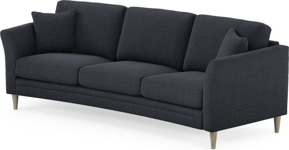 Eden - 3-sits soffa svängd - Blå