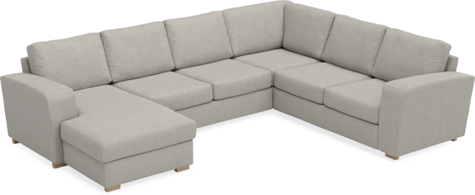 Friday - Hörnsoffa, 3+2-sits med schäslong vänster - Beige