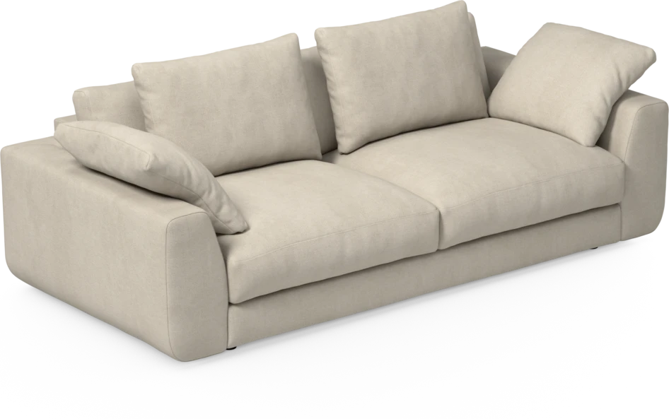 Amie - 3-sits soffa - Vit