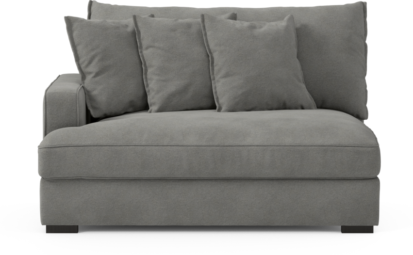 Rossi - 2-sits med armstöd vänster - Grå