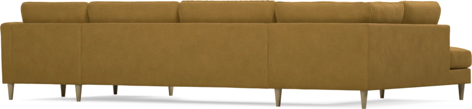 Bridge - 3-sits soffa med divan vänster och schäslong höger - Gul