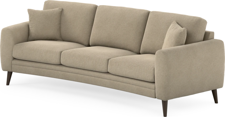Eden - 3-sits soffa svängd - Beige