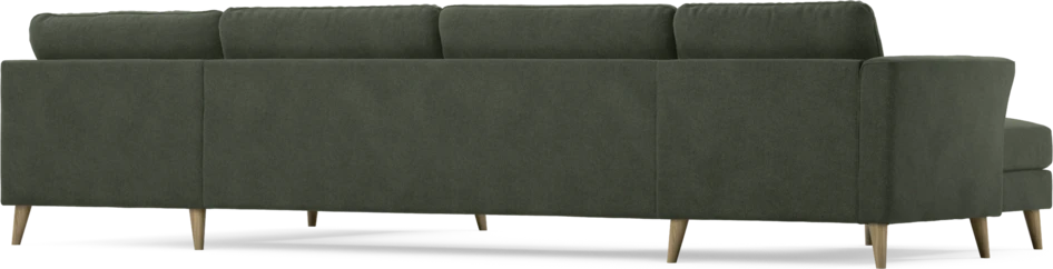 Bridge - 3-sits soffa med schäslong vänster och divan höger - Grön