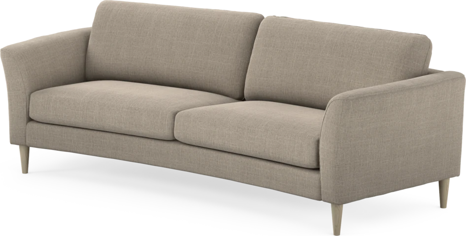 Bridge - 3-sits soffa svängd - Beige