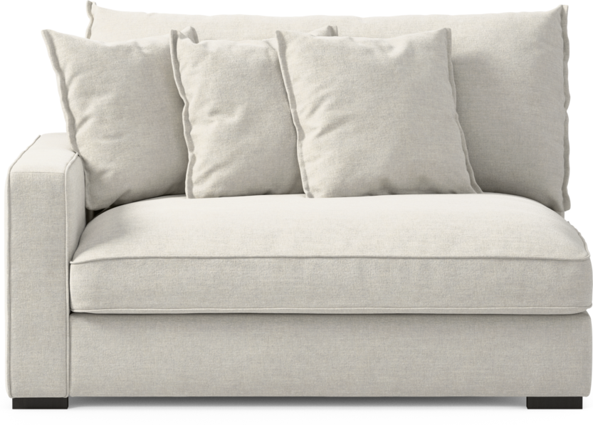 Rossi - 2-sits med armstöd vänster - Vit