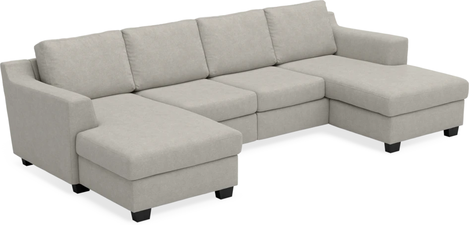 Friday - 2-sits soffa med två schäslonger - Beige