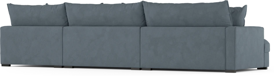 Rossi - 4-sits soffa med divan höger - Blå