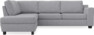 Friday - 2,5-sits soffa med divan vänster - Grå