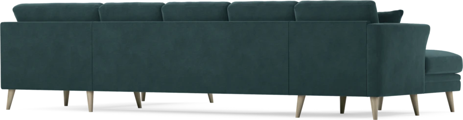 Eden - 3-sits soffa med schäslong vänster och divan höger - Blå