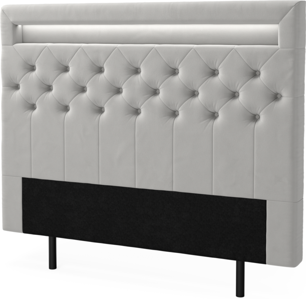 New York led - Sänggavel, 90-210 cm - Grå