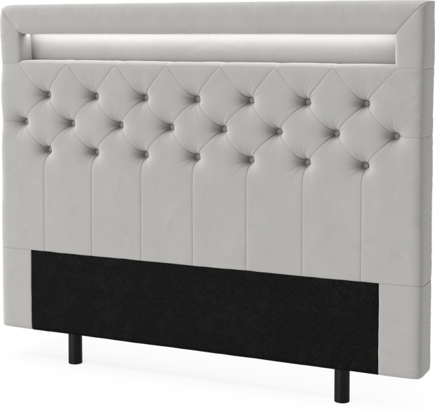 New York led - Sänggavel, 90-210 cm - Grå