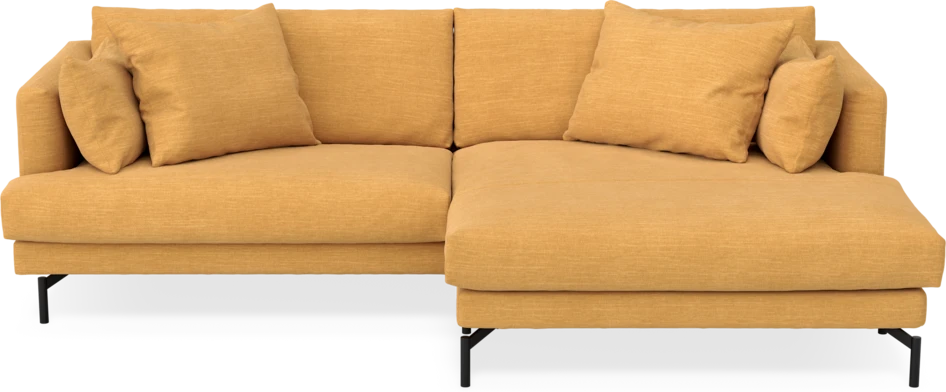 Harper - 4-sits med schäslong XL höger - Gul