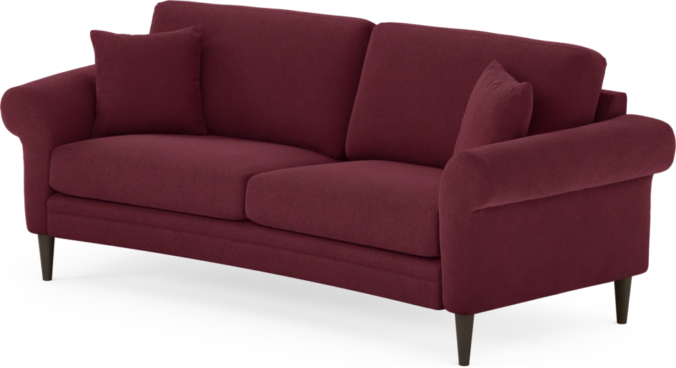 Eden - 2,5-sits soffa svängd - Röd