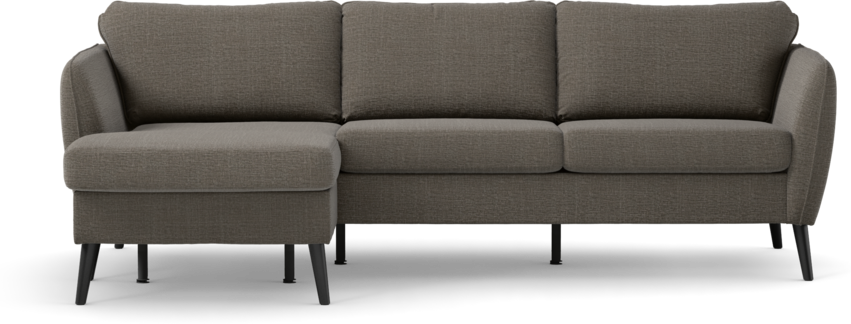 County - 3-sits soffa med flyttbar schäslong - Grå